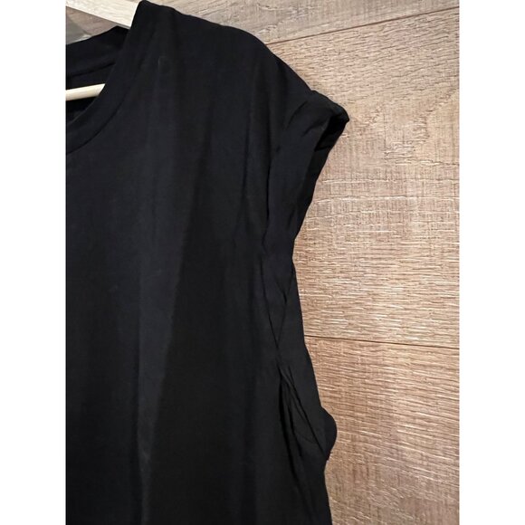 AllSaints Black Sanza Cotton Tank top size M - Picture 6 of 9